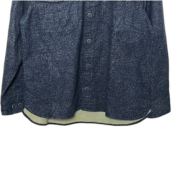 Freedom Foundry Flannel Shirt Navy Heather Button Top Men’s Size Medium Collared - Picture 8 of 13